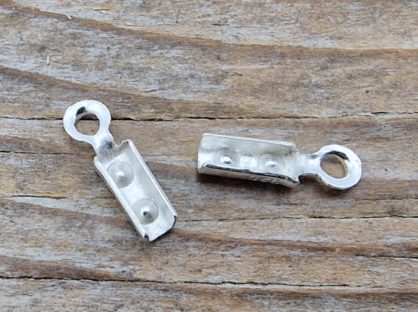 Bandende 1.5mm (2 Stk), Silber