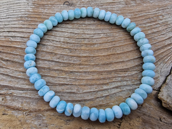 larimar 6x4mm bracelet